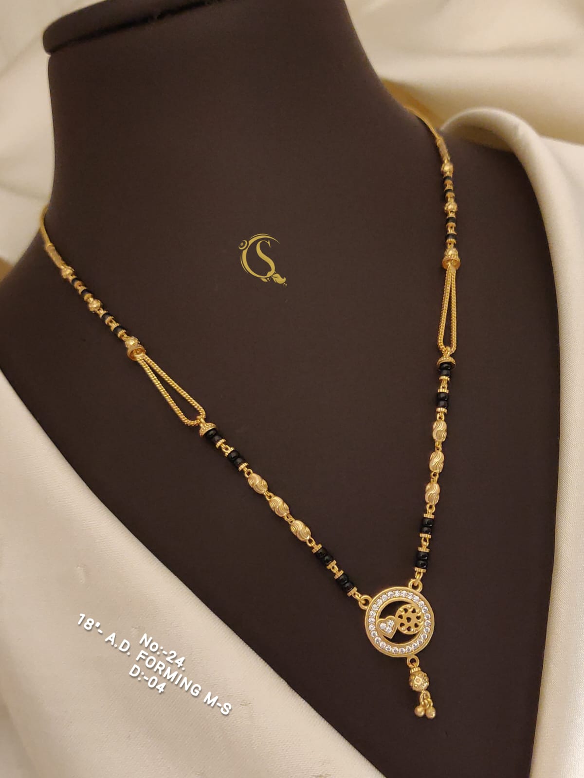 AD Forming String Mangalsutra cum Pandent Daily Wear Accessories